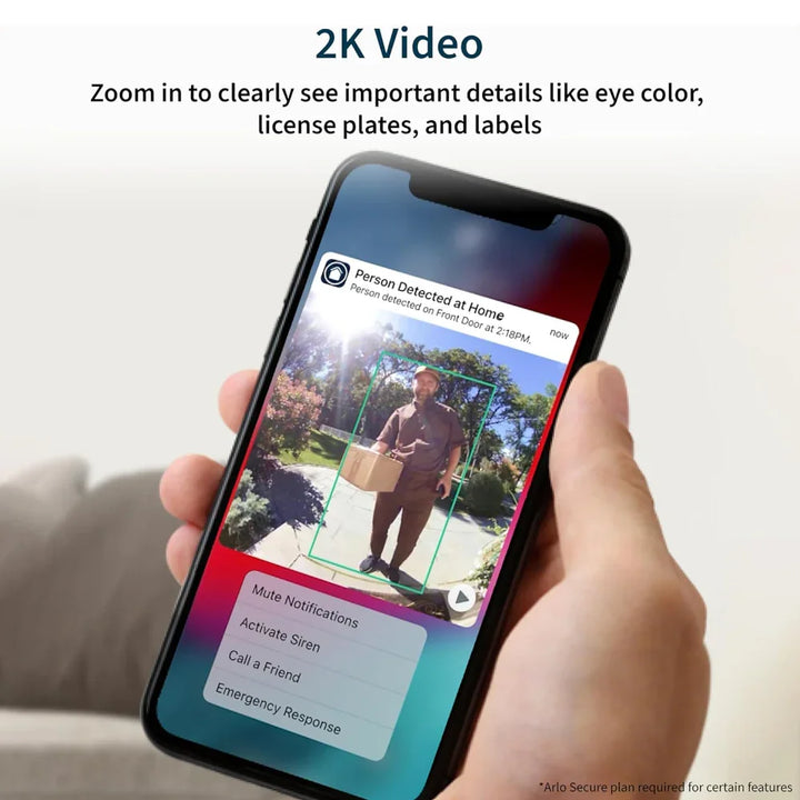 Arlo AVD4001 Video Doorbell 2K (2nd Generation) - Kaira | Arlo Authorised Premium Reseller