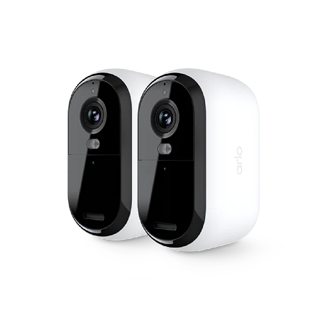 Arlo Essential 3 2K Outdoor Wireless Battery-Powered Security Camera With Spotlight - 2 Camera Pack