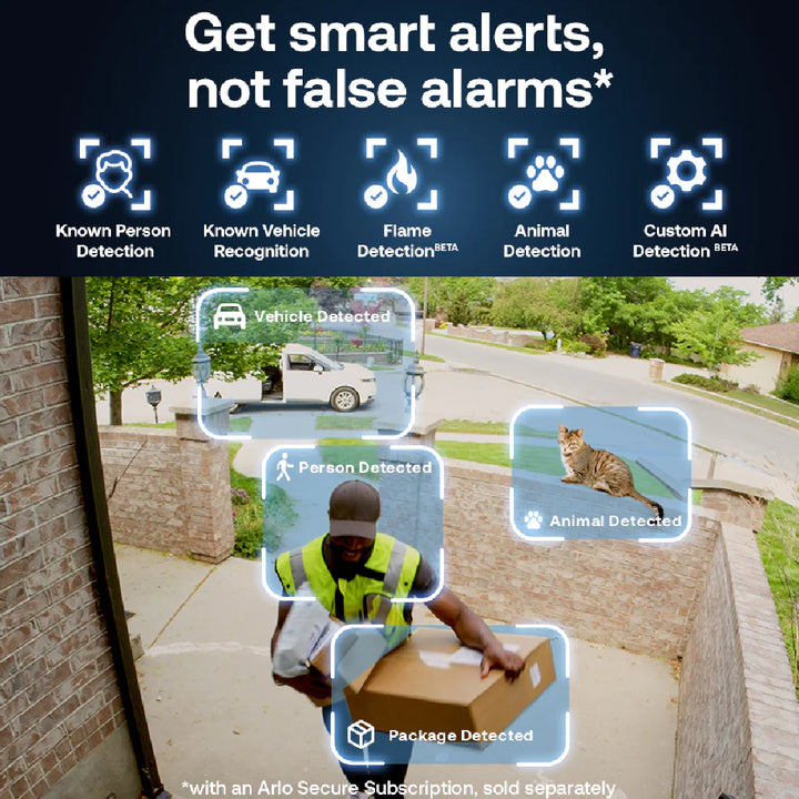 Arlo Essential 3 2K Outdoor Wireless Battery-Powered Security Camera With Spotlight - 2 Camera Pack