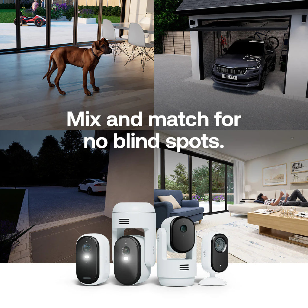 Arlo Essential 3 2K Outdoor Wireless Battery-Powered Security Camera With Spotlight - 2 Camera Pack