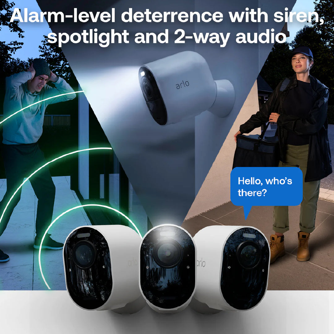 Arlo Pro 6 2K+ Outdoor Wireless Battery-Powered Security Camera With Spotlight - 1 Camera Pack