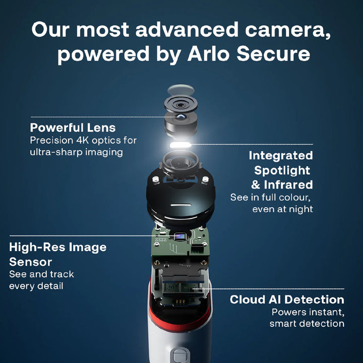 Arlo Ultra 3 4K Outdoor Wireless Battery-Powered Security Camera With Spotlight - 2 Camera Pack