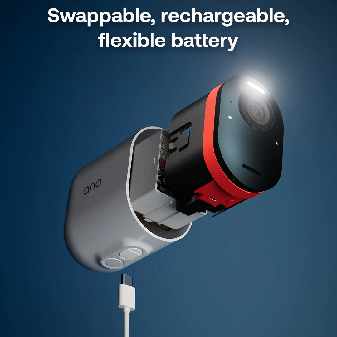 Arlo Ultra 3 4K Outdoor Wireless Battery-Powered Security Camera With Spotlight - 2 Camera Pack