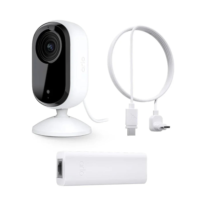 Arlo Essential VMC3060 2K Security Camera with Power Over Internet Adapter (PoE)