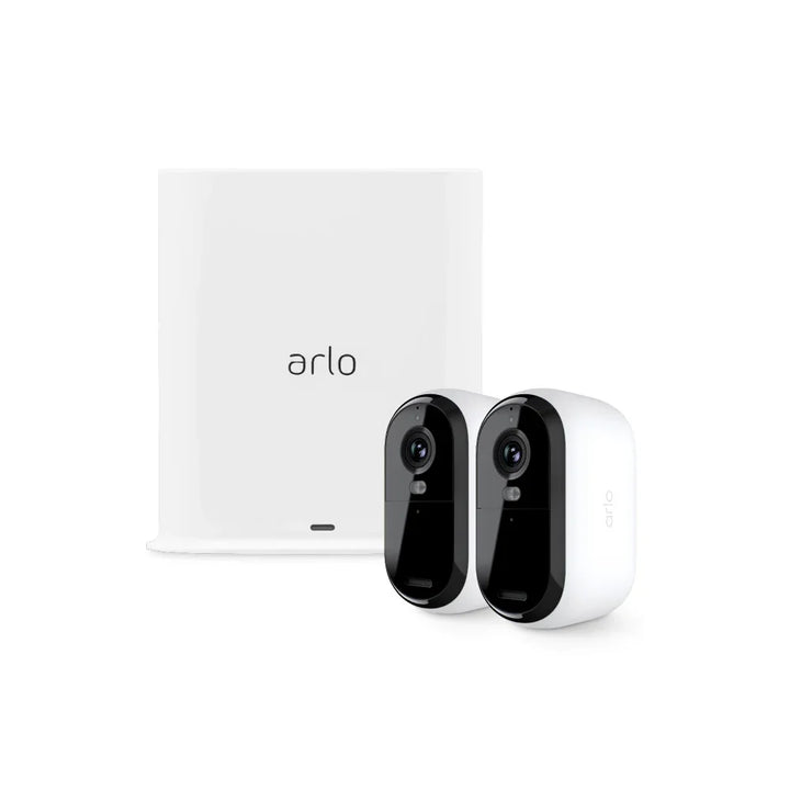 Arlo Essential VMC3250 2K Outdoor Security Camera Bundle (2nd Generation) - 2 Cameras with Smarthub